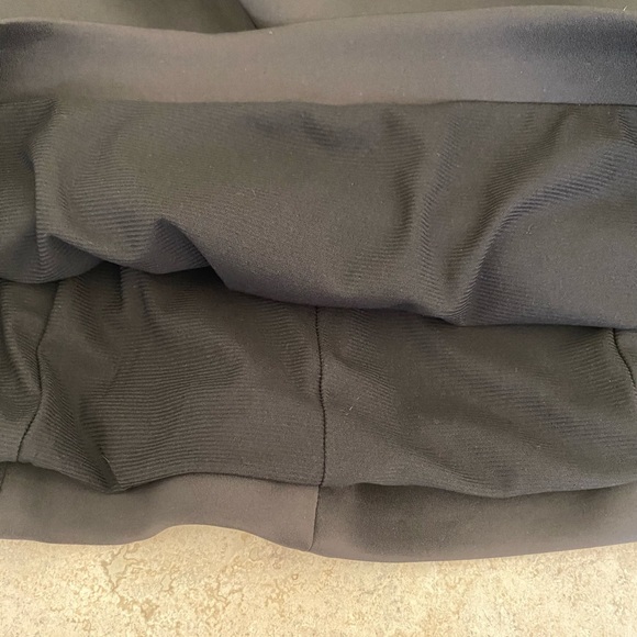 Jovani Asymmetrical Neckline Cocktail Dress Scuba Stretch Black 14 - Picture 4 of 9